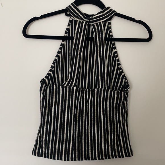 Dynamite Halter Neck Tank Top with Stripes - Business Casual - Women’s M - Picture 2 of 5